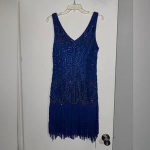 Blue Flapper Dress